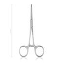 Pinza emostatica KOCHER-OCHSNER 14 cm, dritta, denti 1x2, LINEA ECONOMICA