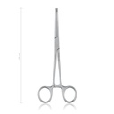 Pinza emostatica KOCHER-OCHSNER 18 cm, curva , denti 1x2, LINEA ECONOMICA