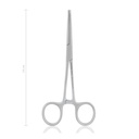 Pinza emostatica KOCHER-OCHSNER 14 cm, curva, denti 1x2