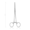 Pinza emostatica KOCHER-OCHSNER 16 cm, curva, denti 1x2