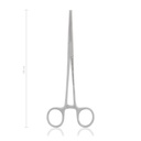 Pinza emostatica KOCHER-OCHSNER 18 cm, dritta, denti 1x2