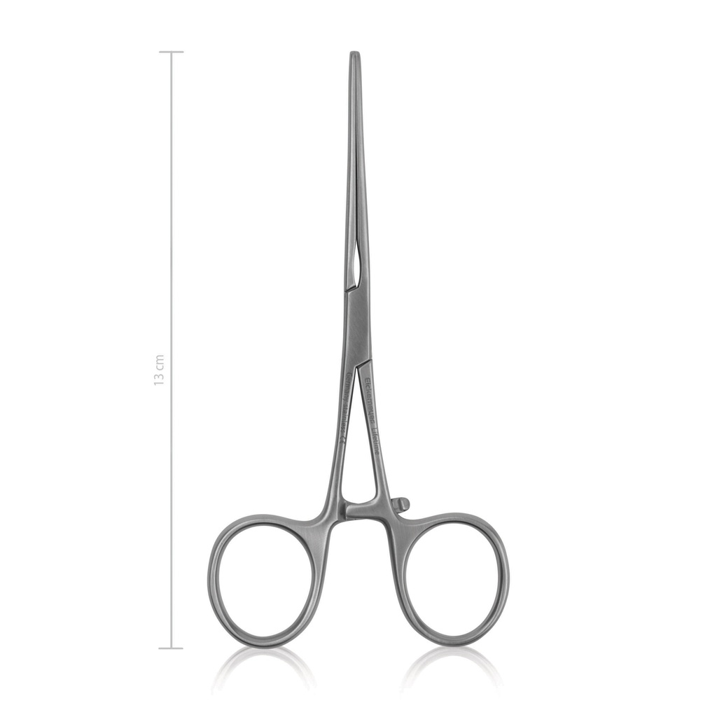 Pinza intestinale BABY-KOCHER, 13 cm, dritta, longitudinale