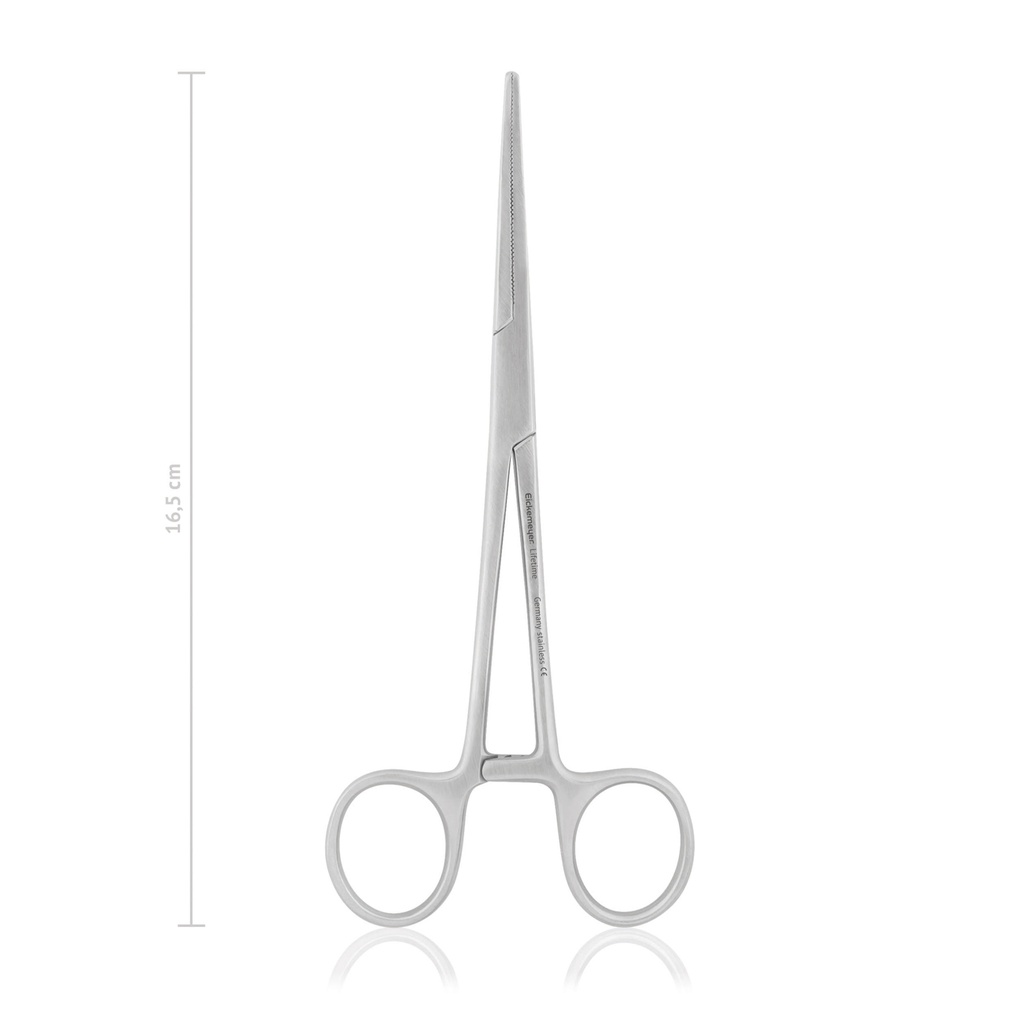 Pinza intestinale DOYEN,  16,5 cm, curva, trasversale