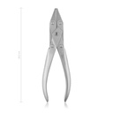 Pinza piatta piega fili, 18,5 cm,