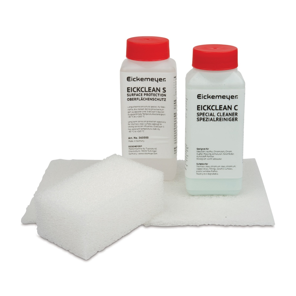 EickClean set speciale per pulizia suerfixi in acciaio inox 250 ml Latte detergente speciale