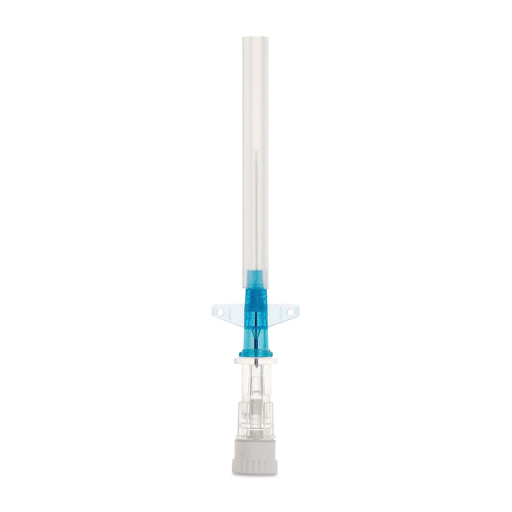 Aghi cannula DELTA VEN con Alette, blu, 22/G confezione da 50 pezzi