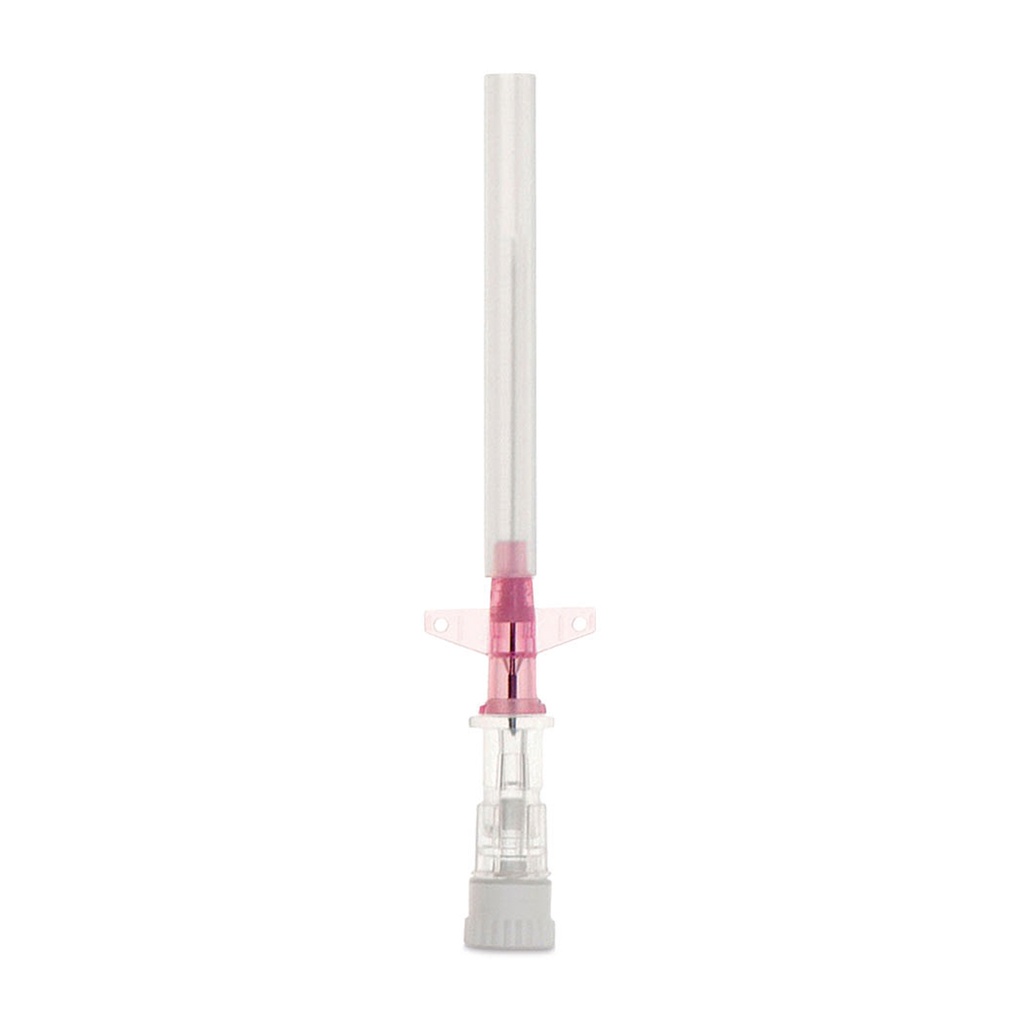 Aghi cannula DELTA VEN con Alette, Rosa 20/G confezione da 50 pezzi