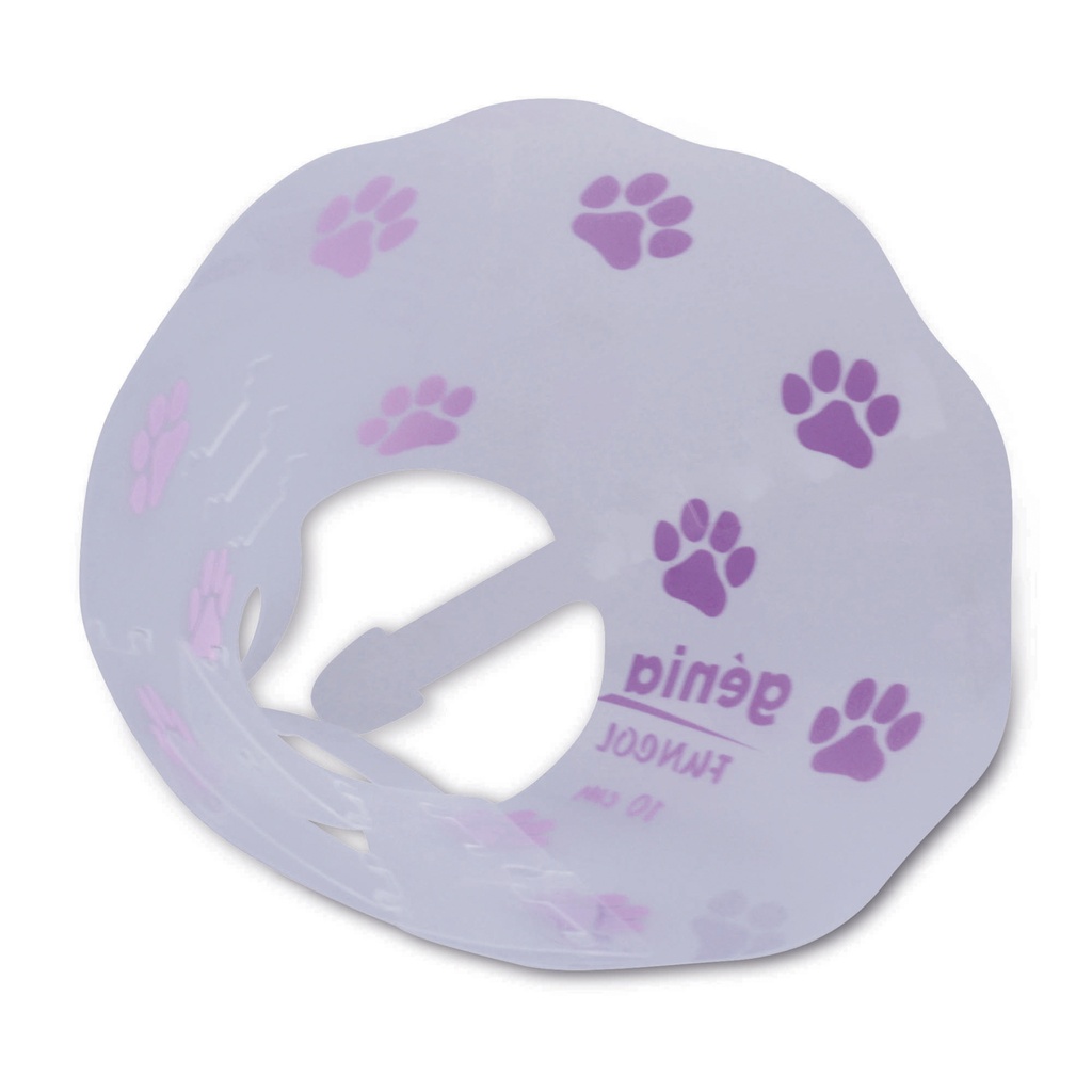 Collare FUNCOL 10 cm, con impronte Lilla  cfz 12 pz