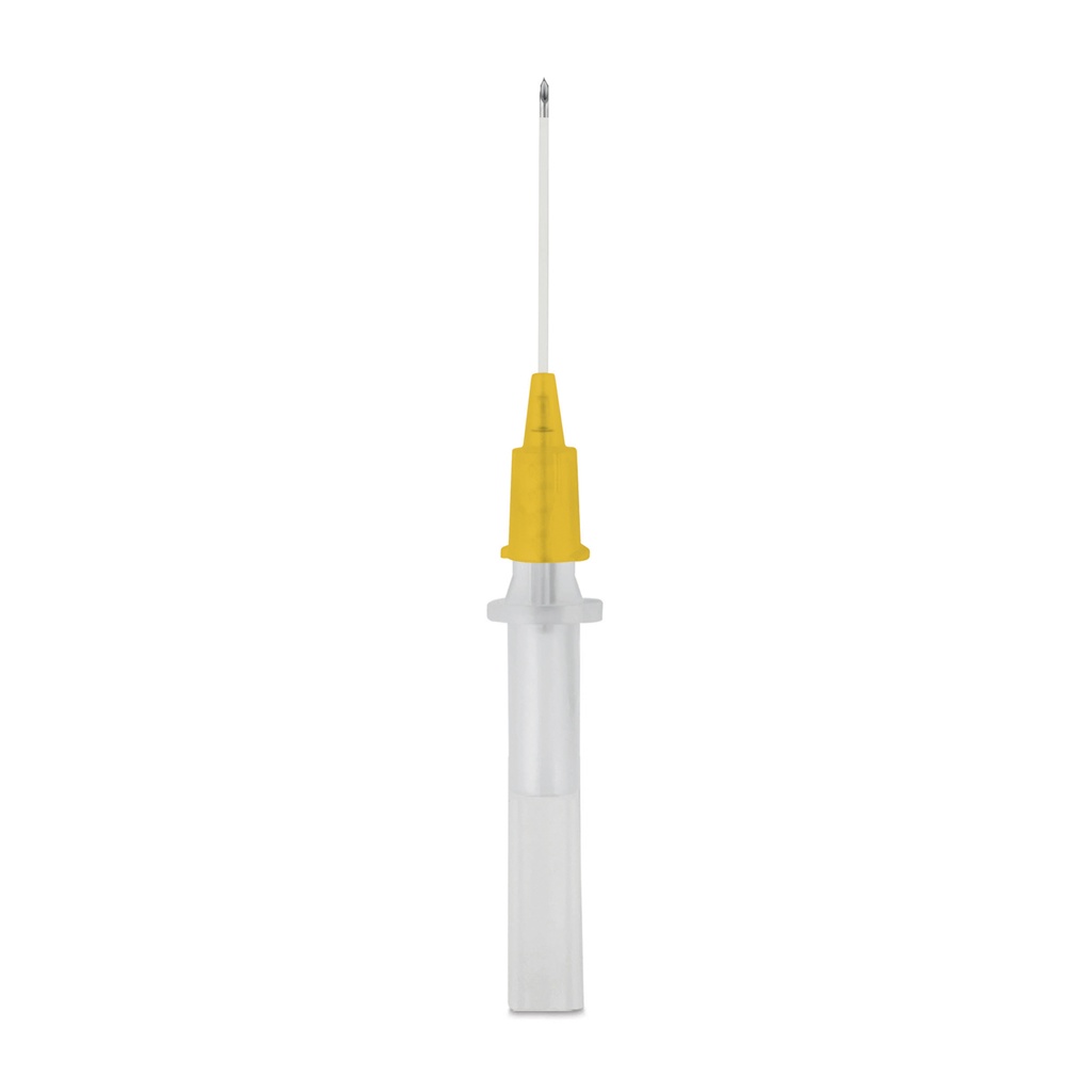 Aghi cannula JELCO gialli 24/G mm 0,7 x 19, confezione da 50 pezzi