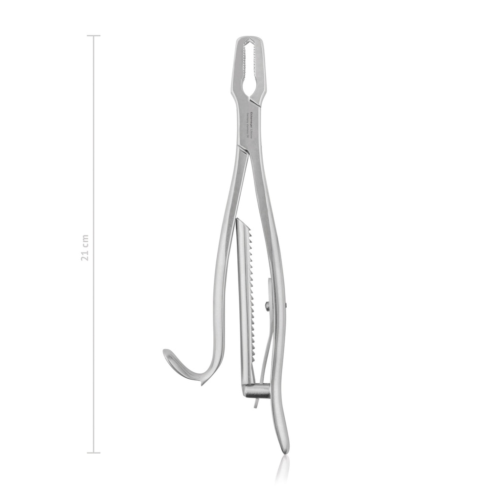 Pinza per riposizione ossa KERN, 21 cm, con dente di arresto