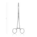 Pinza per spugna e tampone GROSS, 20 cm,  dritta, con fissatore