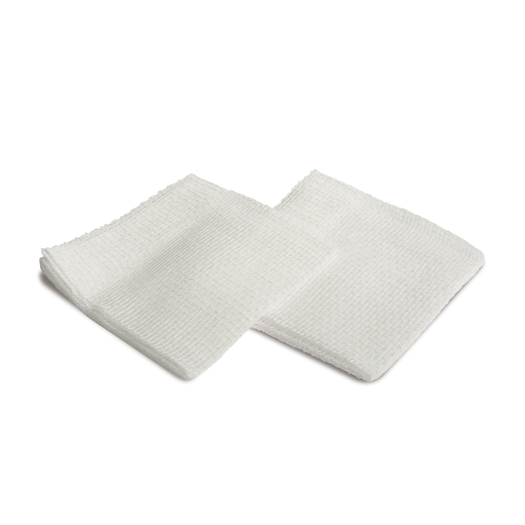 Compresse di garza piegata e orlata non sterile cm 10 x cm 10, 8 strati, conf. da 1000 pz (10 scatole da 100 pz)