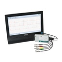 PC-ECG, connessione USB (da Windows 98, non NT), software con ECG a lungo termine, cavo paziente e pinze