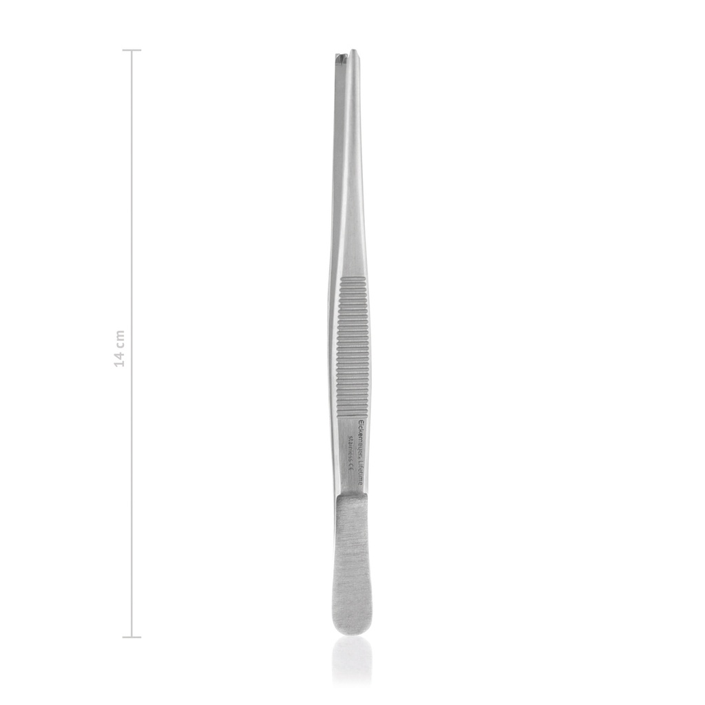 Pinza per tessuti 14 cm, denti 1x2, LINEA ECONOMICA