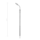 Cannula d'aspirazione Poole, 22 cm, 8mm curvo