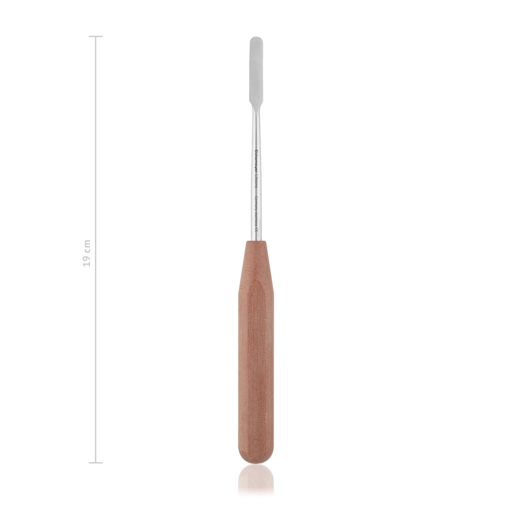 Scolla-Periostio con manico in finto legno, 18 cm, 6 mm, acuto