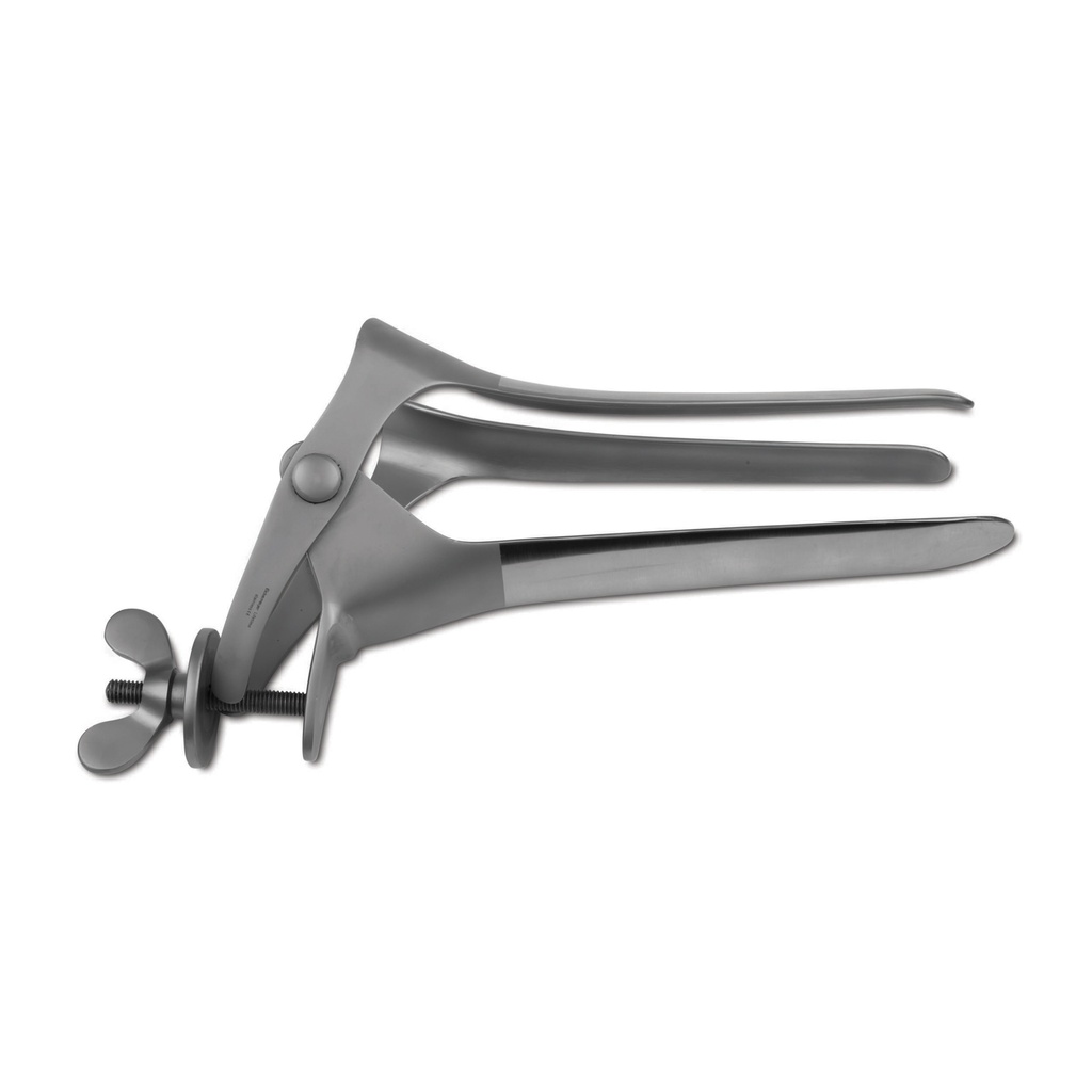 Speculum vaginale POLANSKI, lungh. 25 cm,con vite ad ala, economico