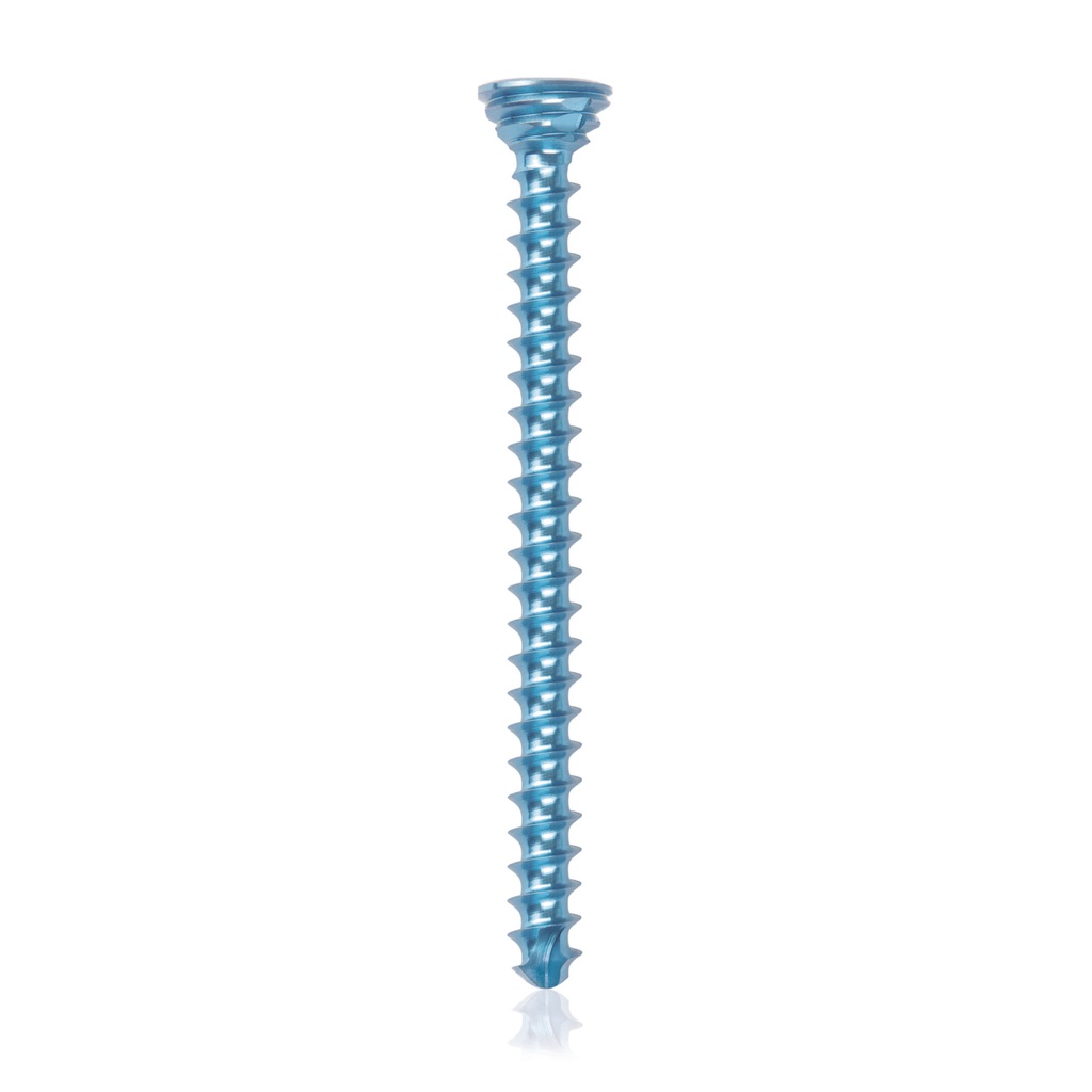 Titan- Verriegelungsschraube Ø2.7x 34mm,  multidirektional, blau, Torx 10, selbstbohrend, selbsschneidend