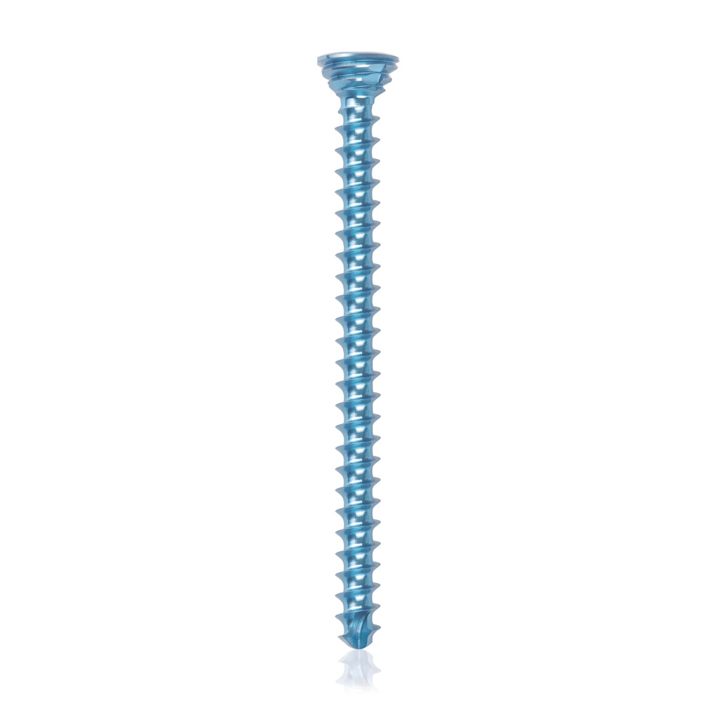 Titan- Verriegelungsschraube Ø2.7x 36mm,  multidirektional, blau, Torx 10, selbstbohrend, selbsschneidend