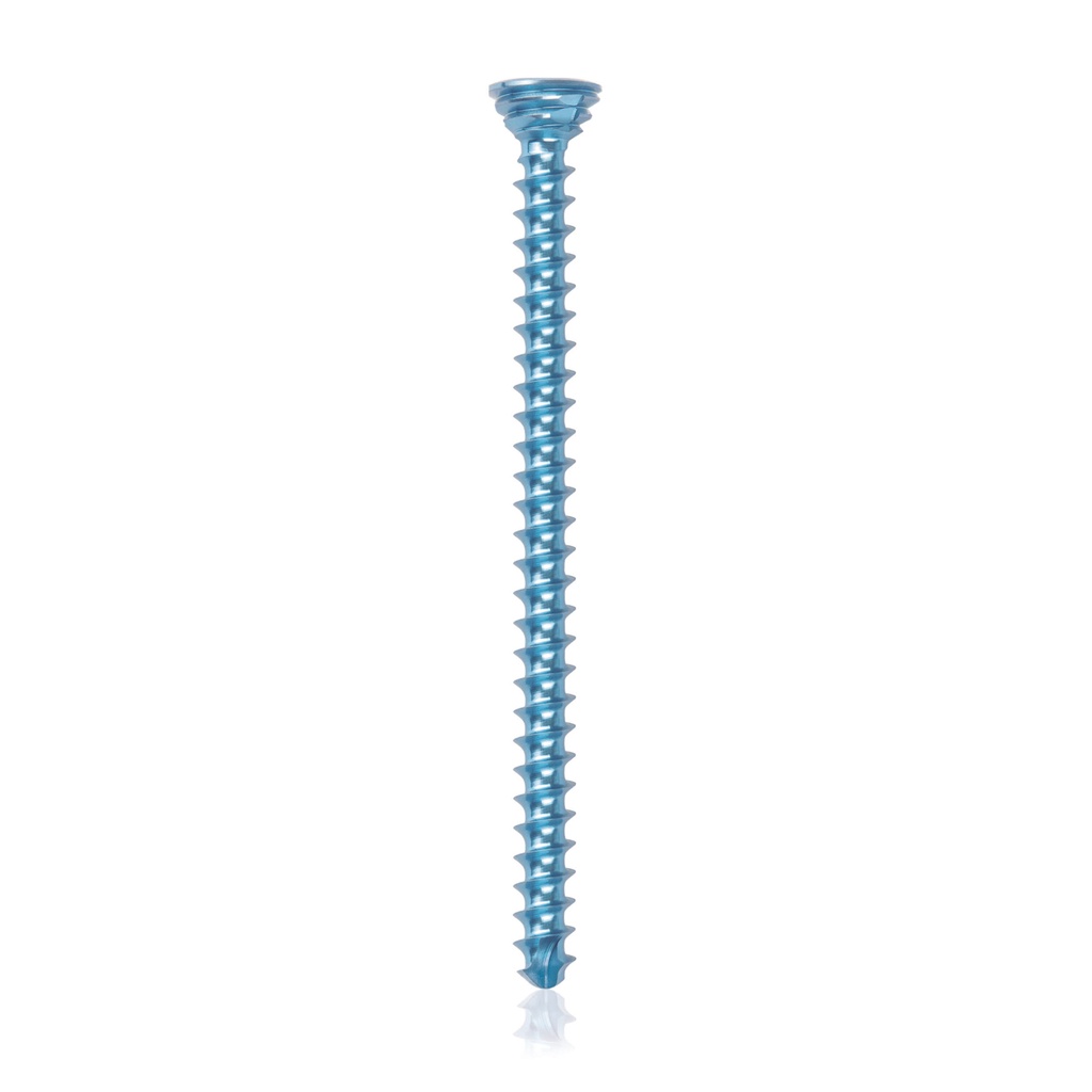 Titan- Verriegelungsschraube Ø2.7x 40mm,  multidirektional, blau, Torx 10, selbstbohrend, selbsschneidend