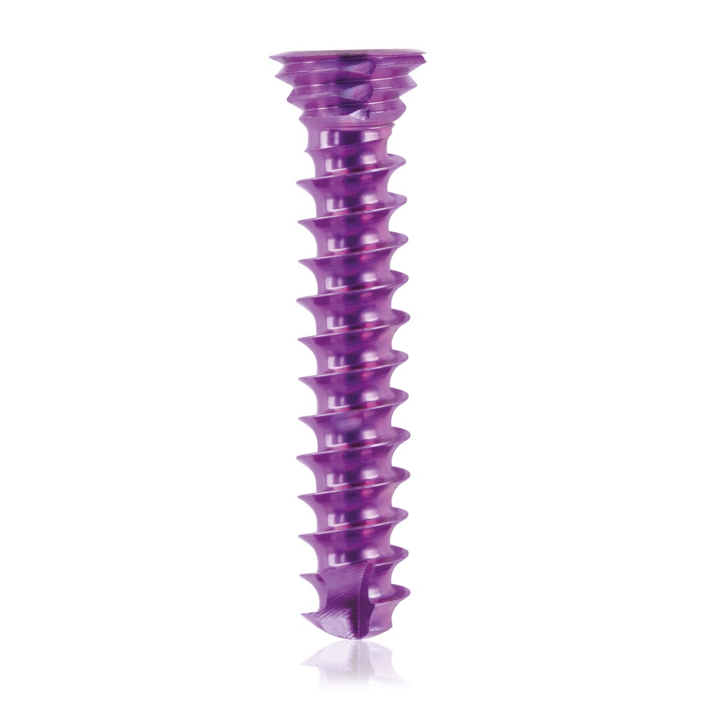 Vite bloccata in titanio Ø3.5x 18mm, multidirezionale, magenta, Torx 10, autofilettante, autoperforante