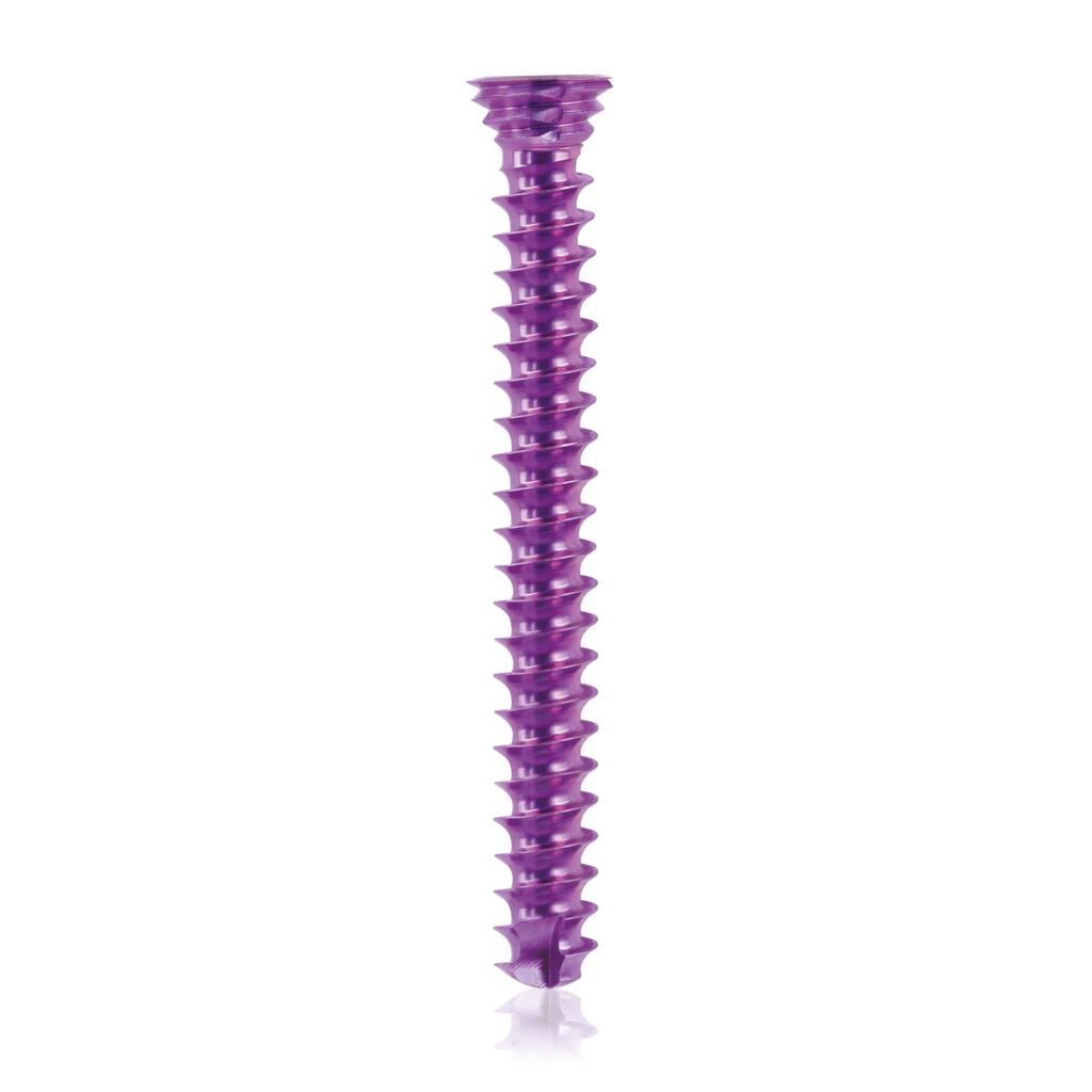 Vite bloccata in titanio Ø3.5x 30mm, multidirezionale, magenta, Torx 10, autoperforante, autofilettante