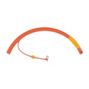 Tubo endotracheale in gomma rossa diametro int. 13,0 mm,  CH 54, lungh. 48 cm, con cuffia