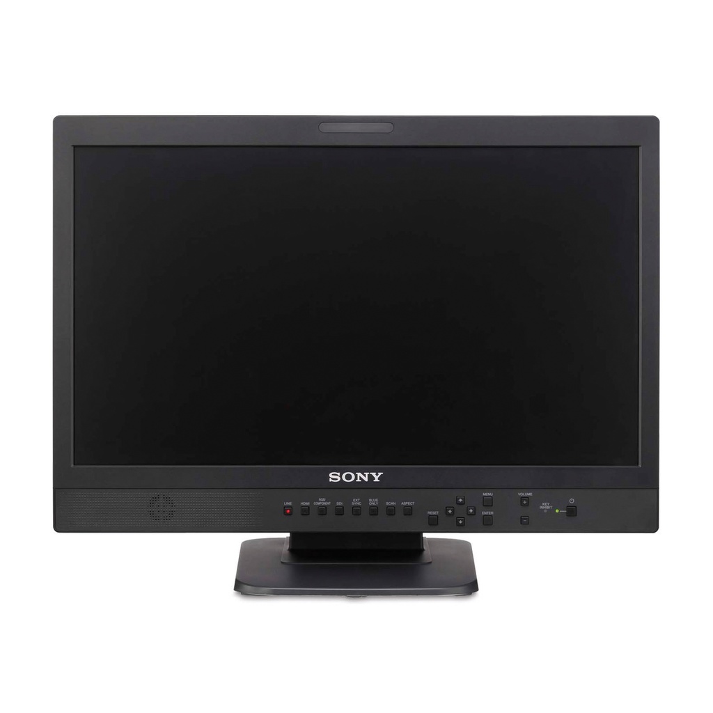 21,5"-LCD HD Videomonitor, Eingänge: BNC, S-Video, HDMI, Auflösung: 1920 x 1080 Pixel,