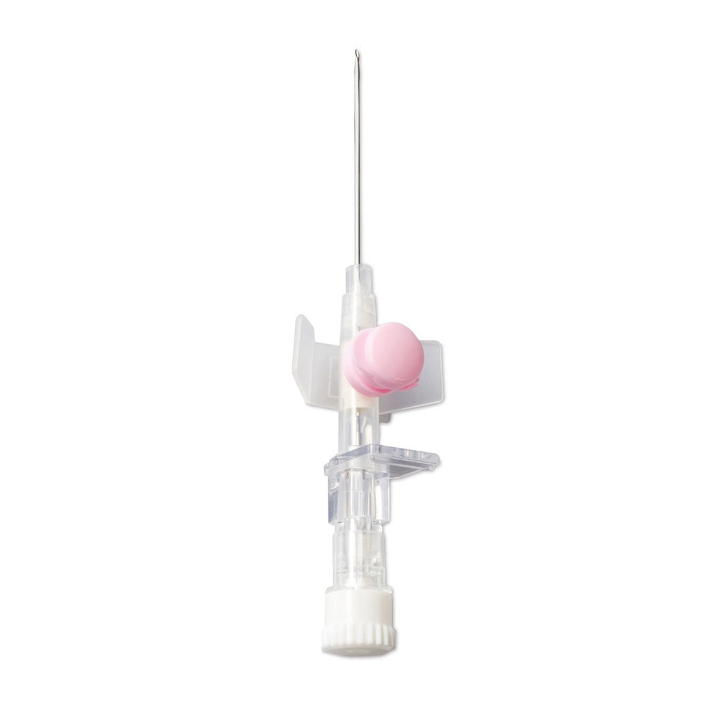 Aghi cannula DELTA VEN con alette a due vie 20/G - rosa confezione da 50 pezzi