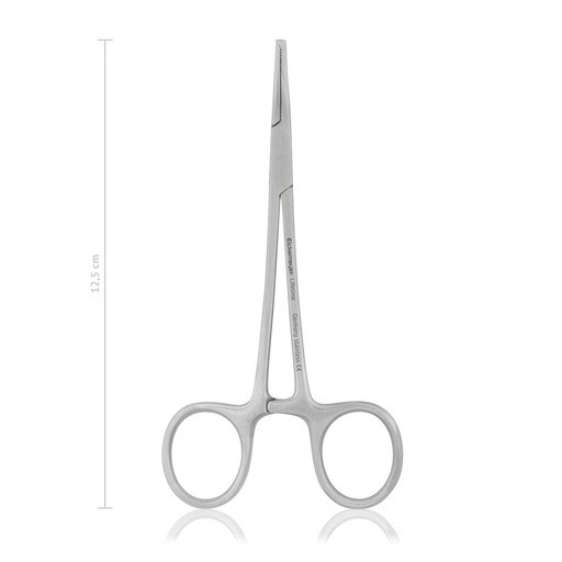 [141512] Pinza emostatica HALSTEAD-MOSQUITO, 12,5 cm, curva, denti 1x2