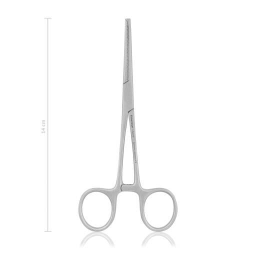 [142414] Pinza emostatica KOCHER-OCHSNER 14 cm, dritta, denti 1x2