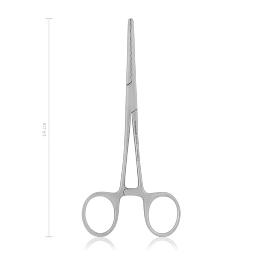 [973914] Pinza emostatica  PEAN, 14 cm, curva, LINEA ECONOMICA