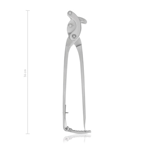 [851036] Pinza per castrazione SERRA, dritta,  36 cm, con blocco