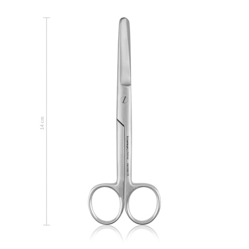 [970114] Forbici Chirurgiche 14 cm, curve, punta smussa, LINEA ECONOMICA