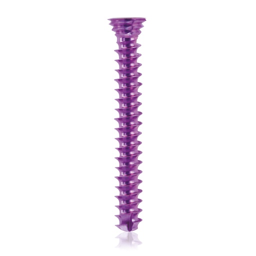 [185578] Vite bloccata in titanio Ø3.5x 26mm multidirezionale, magenta, Torx 10, autofilettante, autoperforante