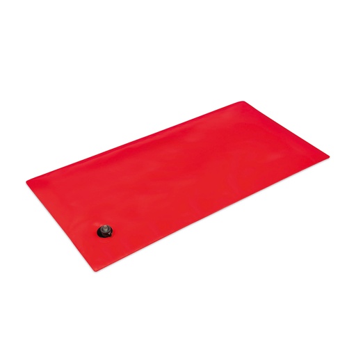 [605945] Cuscino vacuum in PVC rosso molto resistente, 50 x 100 cm